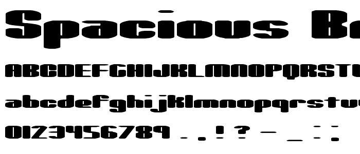 Spacious BRK font